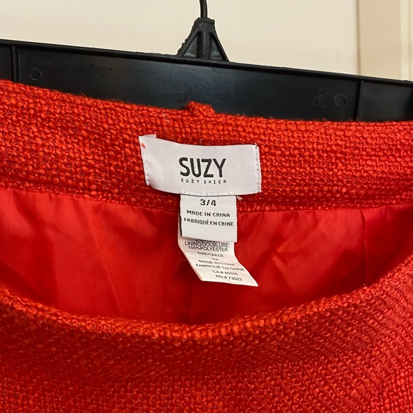 Suzy Shier Orange Skirt Size 3/4 or Small/Medium - Picture 4 of 5
